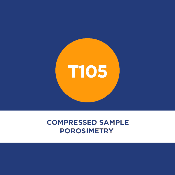 T105 Compressed Sample Porosimetry