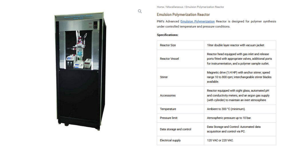 Emulsion Polymerization Reactor