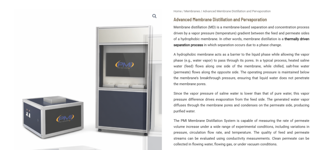 Advanced Membrane Distillation and Pervaporation