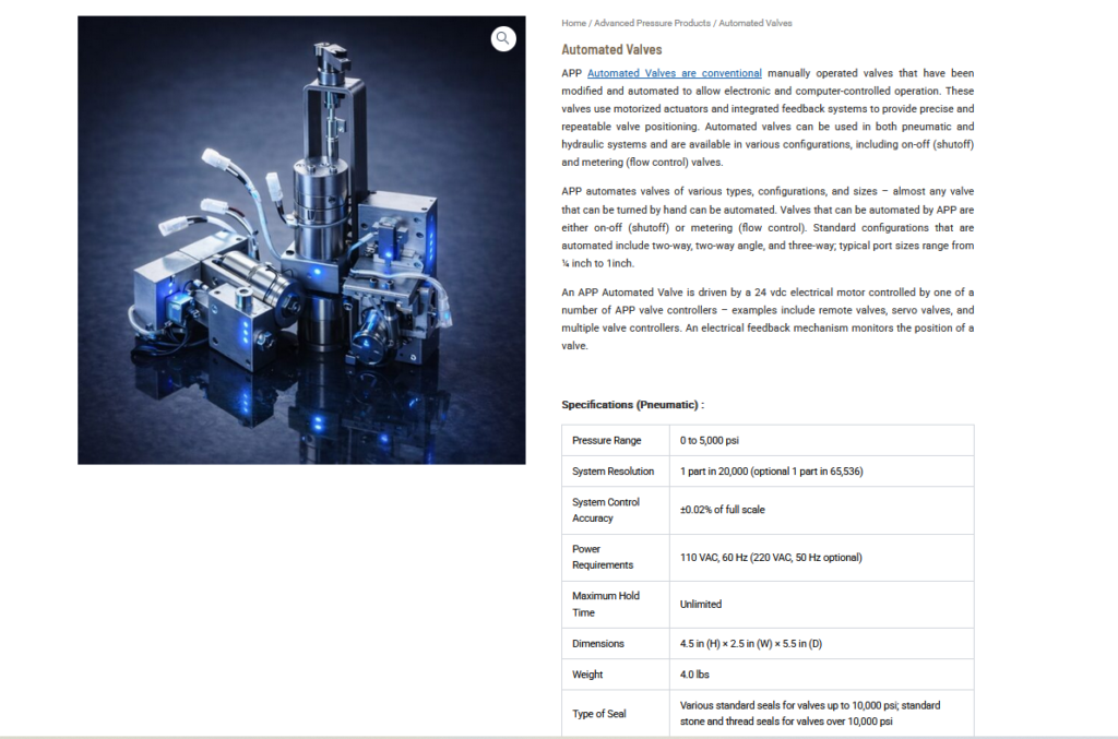 Automated Valves