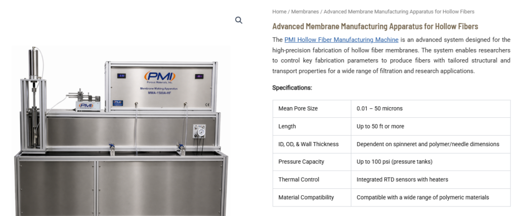 Advanced Membrane Manufacturing Apparatus for Hollow Fibers: Revolutionizing Hollow Fiber Membrane Production for Research and Industrial Applications