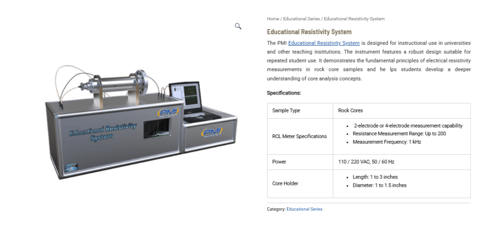 Educational Resistivity System