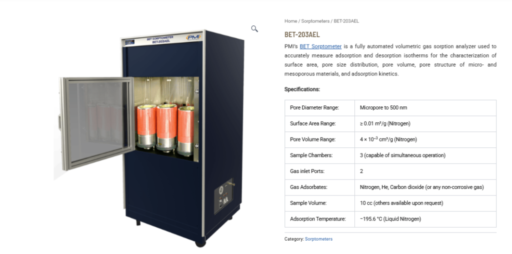 BET-203AEL Gas Sorption Analyzer: Advanced Surface Area and Pore Characterization for Porous Material Research